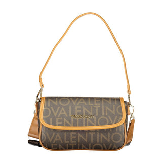 Brown Polyurethane Women's Bag