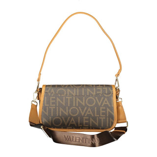 Brown Polyurethane Women's Bag