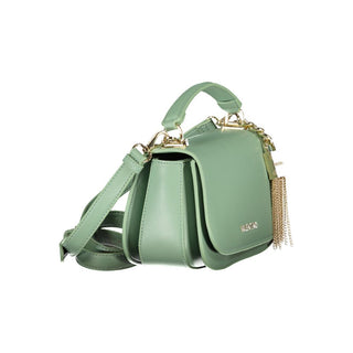 Grüne Polyurethan Damenhandtasche