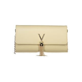 Bolso de mano beige de poliuretano para mujer