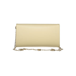 Bolso de mano beige de poliuretano para mujer