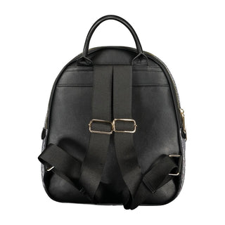 Mochila para mujer de poliuretano negro