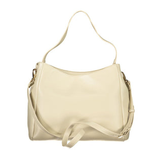 Beige Polyurethan-Damentasche
