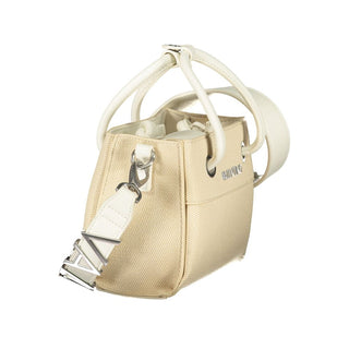 White Polyurethane Women's Handbag