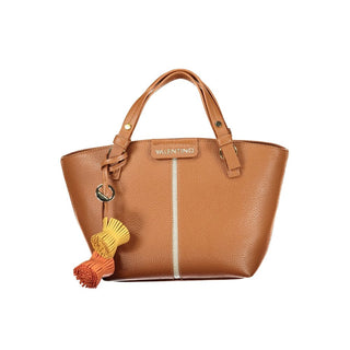 Brown Polyurethane Women's Bag