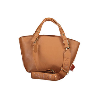 Brown Polyurethane Women's Bag