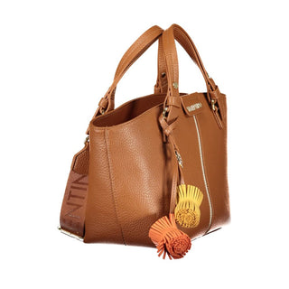 Brown Polyurethane Women's Bag