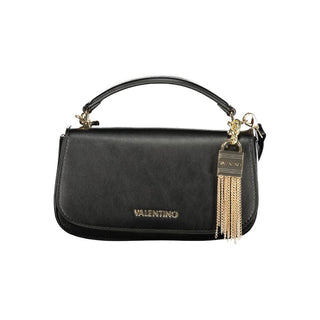 Schwarze Damenhandtasche aus Polyurethan