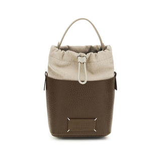 Bolso marrón de cuero de ternero Bos Taurus