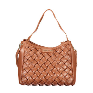 Brown Polyurethane Women's Bag