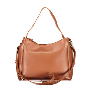 Brown Polyurethane Women's Bag