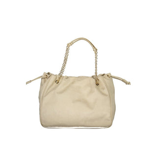 Beige Polyurethane Women's Bag