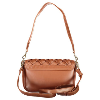 Brown Polyurethane Women's Bag