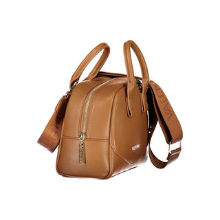 Brown Polyurethane Women's Bag