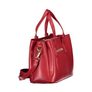 Red Polyurethane Women's Bag