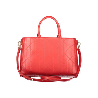 Rote Polyethylen-Handtasche