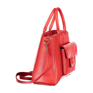 Rote Polyethylen-Handtasche