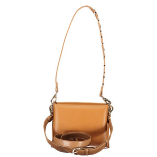 Brown Polyurethane Women's Bag