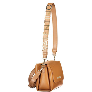 Brown Polyurethane Women's Bag