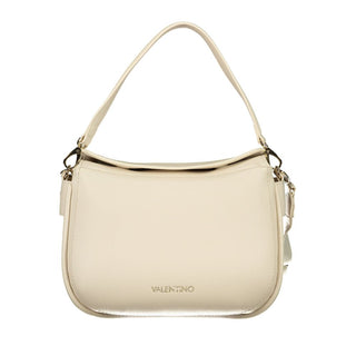 Beige Polyurethane Women's Bag