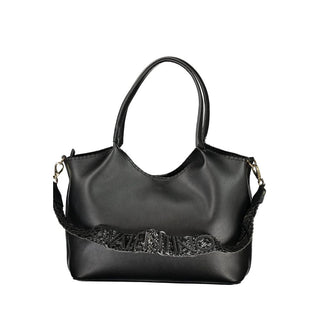 Nero Poliuretano Damen Tasche
