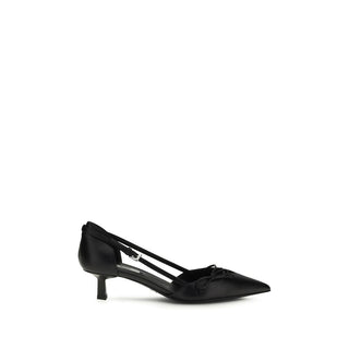 Schwarze High Heels aus Ziegenleder