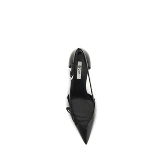 Schwarze High Heels aus Ziegenleder