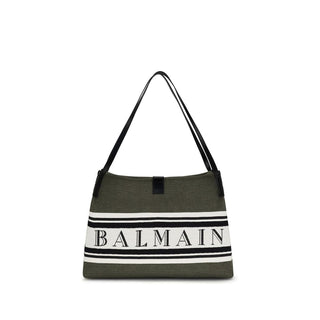 Bolso de hombro de algodón negro