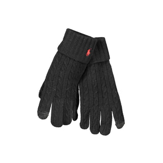 Guante negro de lana para hombre