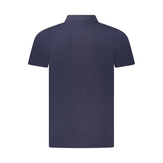 Blue Cotton Men's Polo