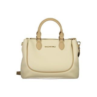 Beige Polyurethane Women's Bag