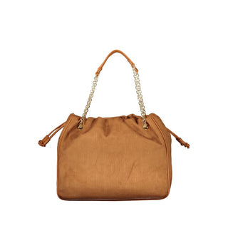Braune Damenhandtasche aus Polyurethan