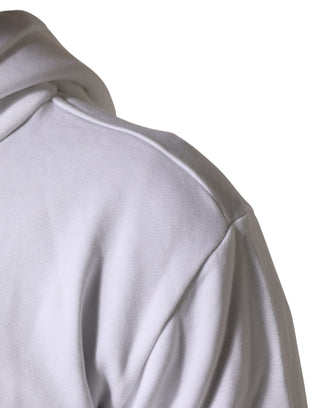 Sudadera con capucha blanca con Sagrado Corazón  