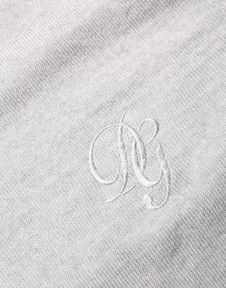 Gray Long Sleeves Crew Neck Pullover Sweater
