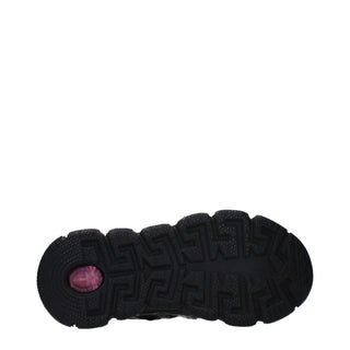 Black Fabric Athletic Sneakers