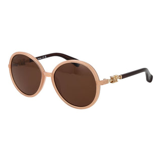 Beige Kunststoffsonnenbrille
