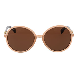 Beige Kunststoffsonnenbrille
