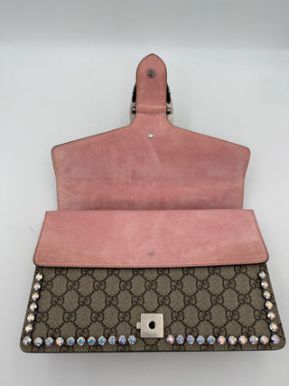GUCCI DIONYSUS GG Supreme mit Diamanten Handtasche
