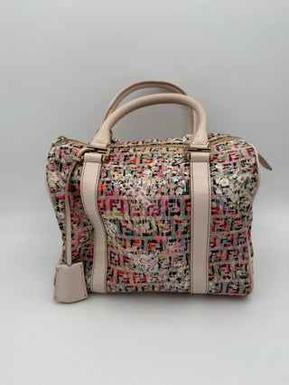 FENDI FF Canvas Fiori Handtasche
