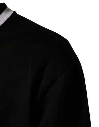 Black DGLogo Print Cotton Sweatshirt Sweater
