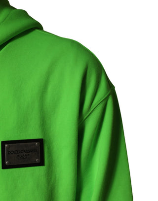 Sudadera con capucha de forro polar verde con cremallera completa
