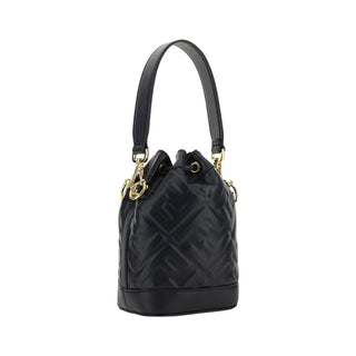 Bolso Backet Bos Taurus de piel de becerro negro