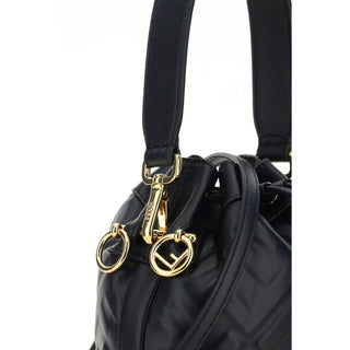 Bolso Backet Bos Taurus de piel de becerro negro