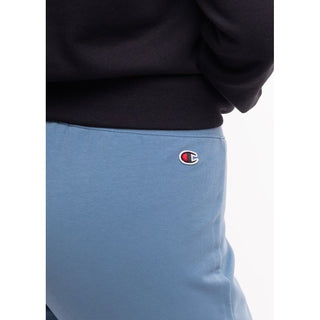 Blue Cotton Casual Pants