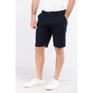 Blue Cotton Bermuda Shorts