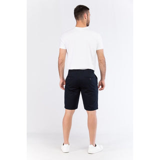 Blue Cotton Bermuda Shorts