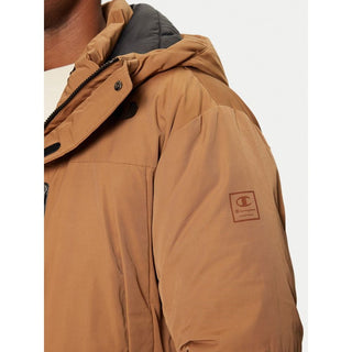 Brown Polyester Parka