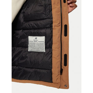 Brown Polyester Parka