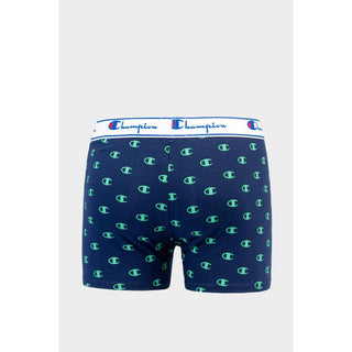 Boxers de algodón azul