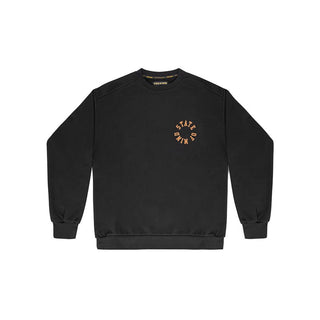 Schwarzes Baumwoll-Sweatshirt